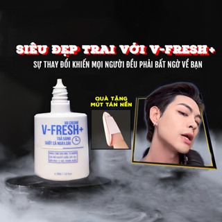 Kem nền cho nam V-FRESH PLUS: Nâng tone, kiềm dầu, che khuyết điểm, chống nắng, kháng nước