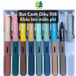   Khắc Tên  Bút viết máy Cánh Diều 108 ngòi Lá Tre thanh đậm - Phù hợp cho học sinh người lớn Luyện Chữ Đẹp 