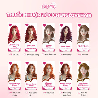  Thuốc Nhuộm Tóc Chenglovehair Bảng Màu Nhuộm Lên Từ Nền Nâu Không Tẩy | Chenglovehairs 