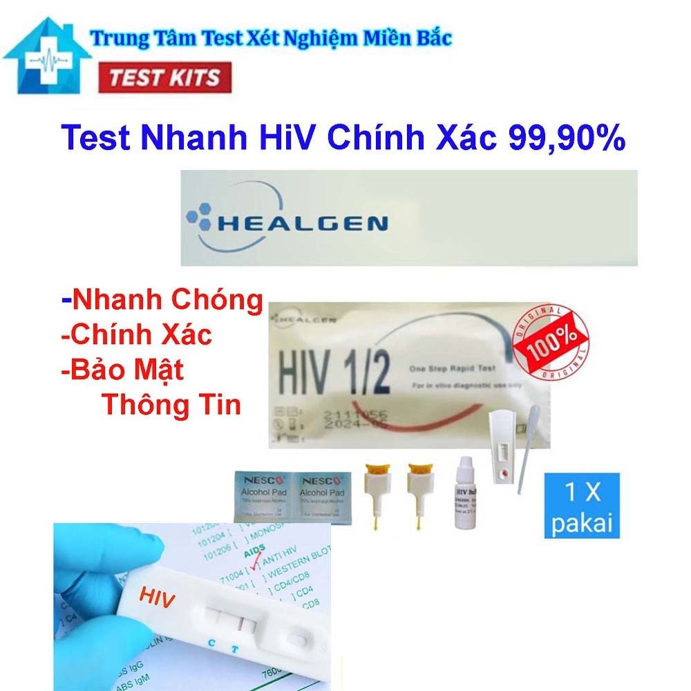Test Nhanh HIV - Healgen Nhanh Chóng Chính Xác Bảo Mật Thông Tin