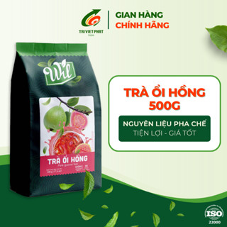 Bột trà ổi hồng nguyên liệu pha chế đồ uống trà trái cây tươi Wil hòa tan 500g