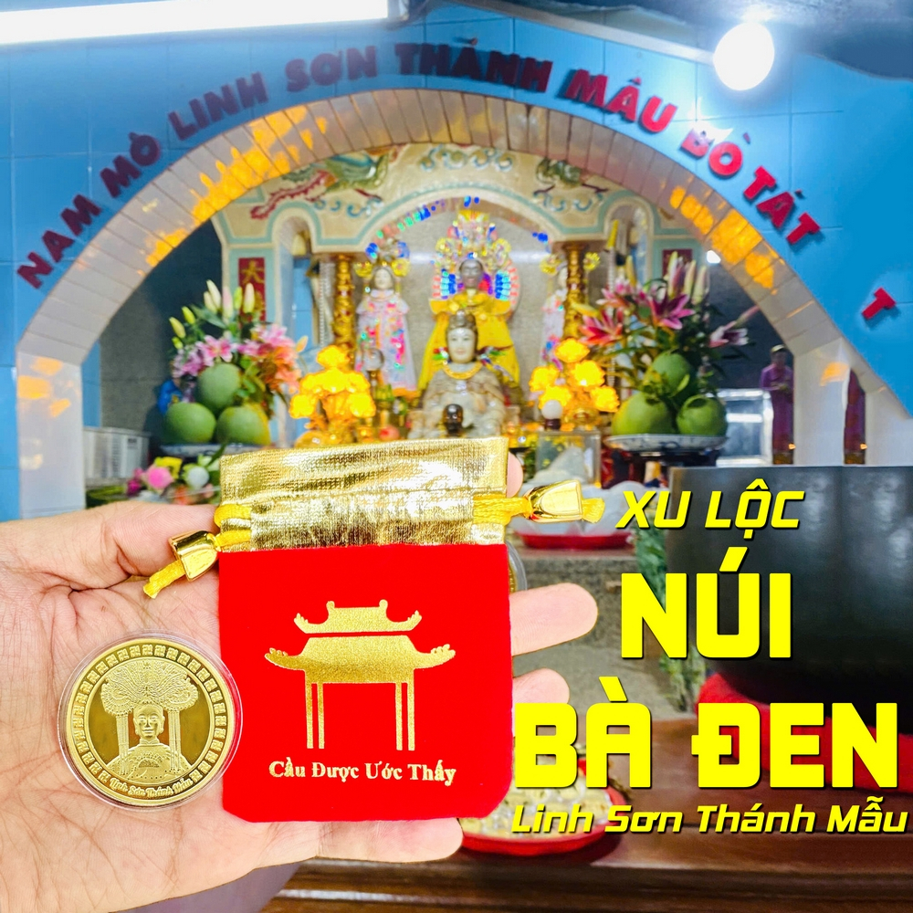Xu Lộc Núi Bà Đen , Đồng Xu Linh Sơn Thánh Mẫu , Thích Hợp Làm Quà tặng May Mắn Phong Thủy