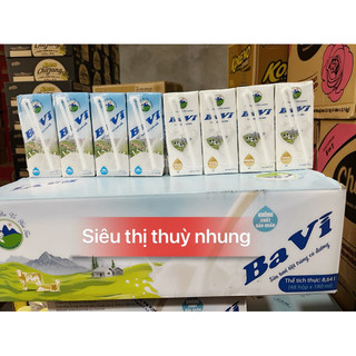  Thùng 48 hộp Ba Vì Sữa Tươi Có Đường   ít đường  180ml 