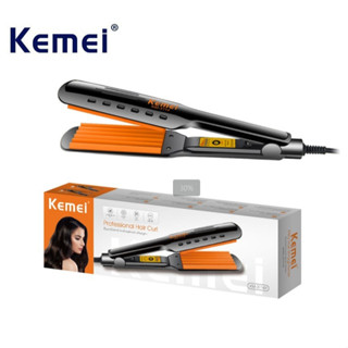  Máy Bấm Tóc 5 Răng Bảng Lớn Có Chỉnh Nhiệt - Kemei Km 3114 