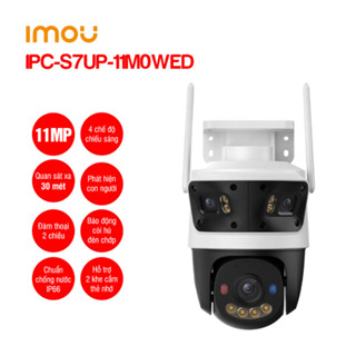 Camera Wifi IMOU Cruiser Triple (3MP+3MP+5MP) (S7UP-11M0WED), Đàm thoại 2 chiều, Theo dõi chuyển động, Đèn Còi Báo Động