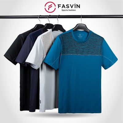 Áo Thun nam FASVIN TS23572.HN chất vải COOLMAX Mềm Mát co giãn thoải mái không bai không xù