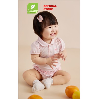 LULLABY - NH860R - Romper bé gái cộc tay