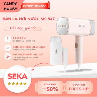 Bàn Là Ủi Hơi Nước Cầm Tay Seka SK547 Công Suất 1200W Bình Chứa 170ml Hơi Nước Mạnh Là Mọi Loại Vải