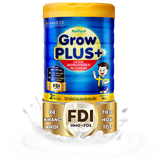 Sữa bột GrowPlus xanh Nutifood 900G - Số 1+ và 2+