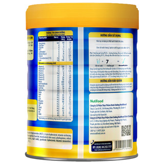 Sữa bột GrowPlus xanh Nutifood 900G - Số 1+ và 2+