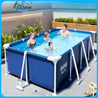 Bể Bơi Khung Kim Loại Nhập khẩu Hình Chữ Nhật Bestway: 3m x 2m x cao 66cm, Hồ bơi khung kim loại