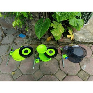  Khay trộn mồi câu cá đựng mồi từ tính 2 tầng 3 tầng có chân cắm đất và khoá 