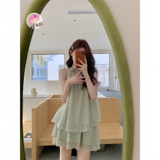  Set tơ voan cổ yếm tiểu thư kèm chân váy xixeoshop -v116 