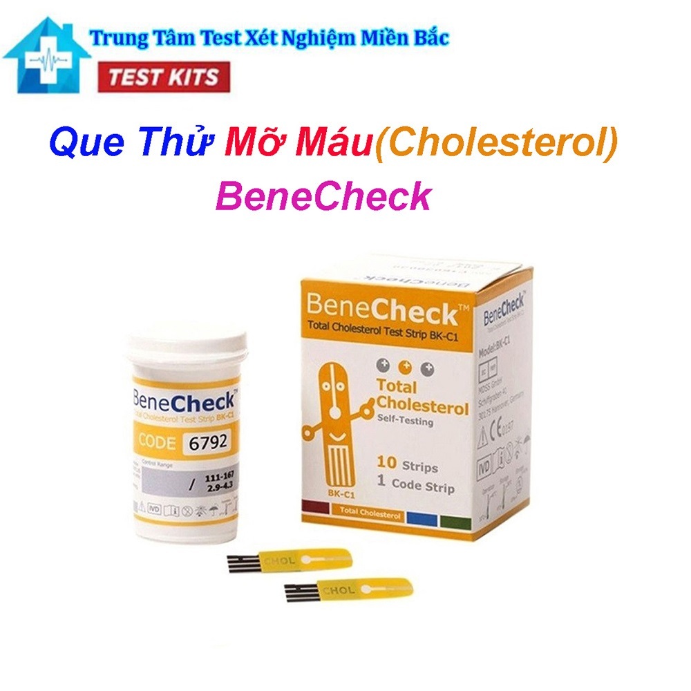 Que Thử Cholesterol BeneCheck Plus 10