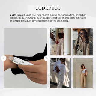 Tinh dầu thơm CODEDECO S EDP 10ml dạng lăn - Cuốn hút, Hấp dẫn, Cá tính