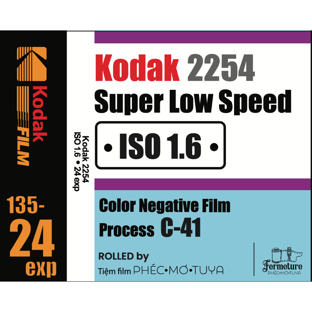 Film Chụp Ảnh Kodak Superslow ISO1.6 (C-41 Cross Process) (Kodak VISION3 Color Digital Intermediate 
