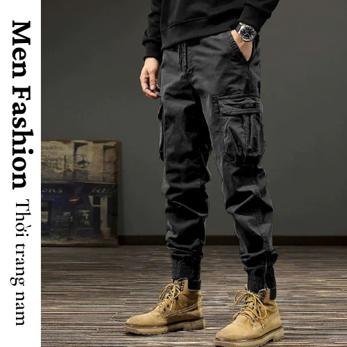 Quần Jogger Kaki - JG3 Quần Jogger Túi Hôp Ống Bo Chun Kiểu Dáng Trẻ Trung MQ LUXURY Perfect