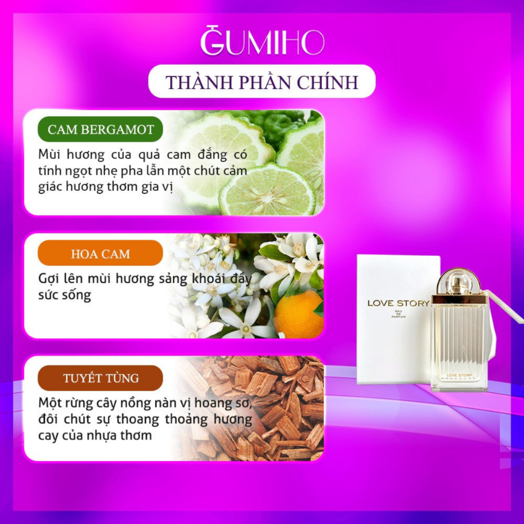 Nước hoa nữ Chloe Love Story EDP - Lãng mạn Dịu dàng Gợi cảm - Gumiho Perfume | BigBuy360 - bigbuy360.vn
