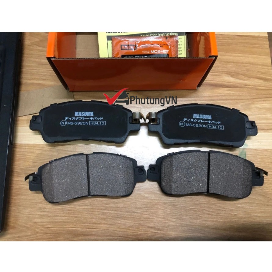 Má phanh (bố thắng) Almera Masuma Nhật,Phụ tùng ô tô Nissan Almera