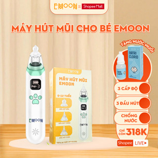 Máy hút mũi cho bé EMOON điện tử, phù hợp trẻ sơ sinh, hút nhẹ nhàng êm ái sạch sẽ an toàn không đau