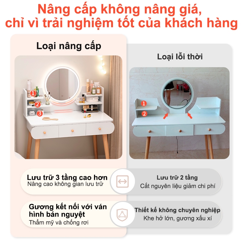 Bali Bàn Trang Điểm Phòng Ngủ Phong Cách Bắc Âu Bàn Trang Điểm Kèm Gương Led Đẹp Nhiều Mẫu Lựa Chọn | BigBuy360 - bigbuy360.vn