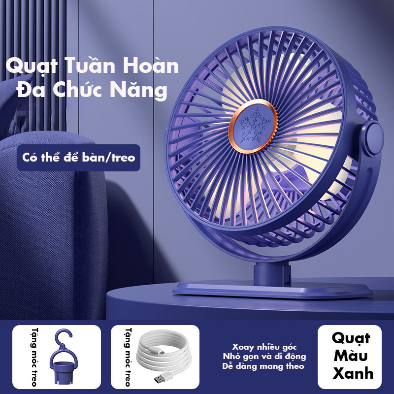 Quạt Mini Để Bàn Bamboo, Quạt Tích Điện Để Bàn 3 Tốc Độ Gió Có Thể Để Bàn, Treo Nôi Cho Bé | BigBuy360 - bigbuy360.vn