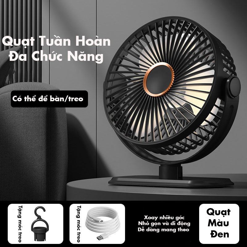 Quạt Mini Để Bàn Bamboo, Quạt Tích Điện Để Bàn 3 Tốc Độ Gió Có Thể Để Bàn, Treo Nôi Cho Bé | BigBuy360 - bigbuy360.vn