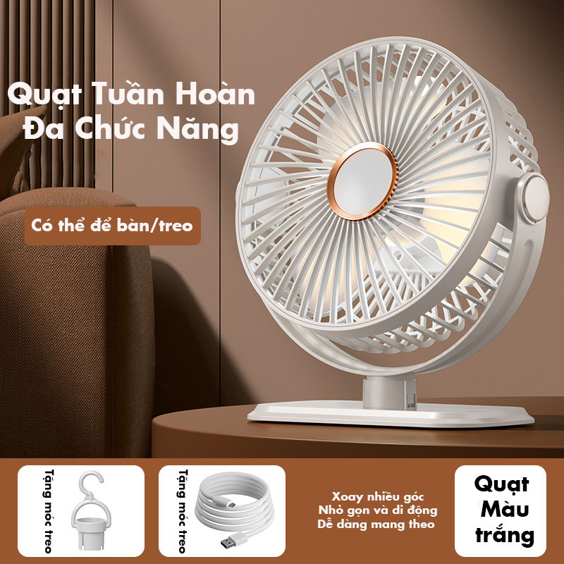Quạt Mini Để Bàn Bamboo, Quạt Tích Điện Để Bàn 3 Tốc Độ Gió Có Thể Để Bàn, Treo Nôi Cho Bé | BigBuy360 - bigbuy360.vn