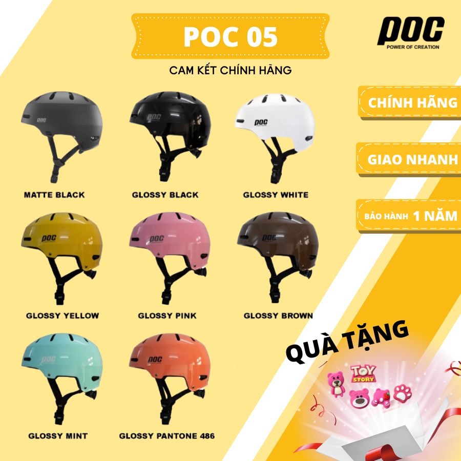 Mũ Bảo Hiểm Đi Xe Máy Poc 05 P05 Phù Hợp Nam Nữ Bảo Hành 12 Tháng - Nón Poc Chính Hãng