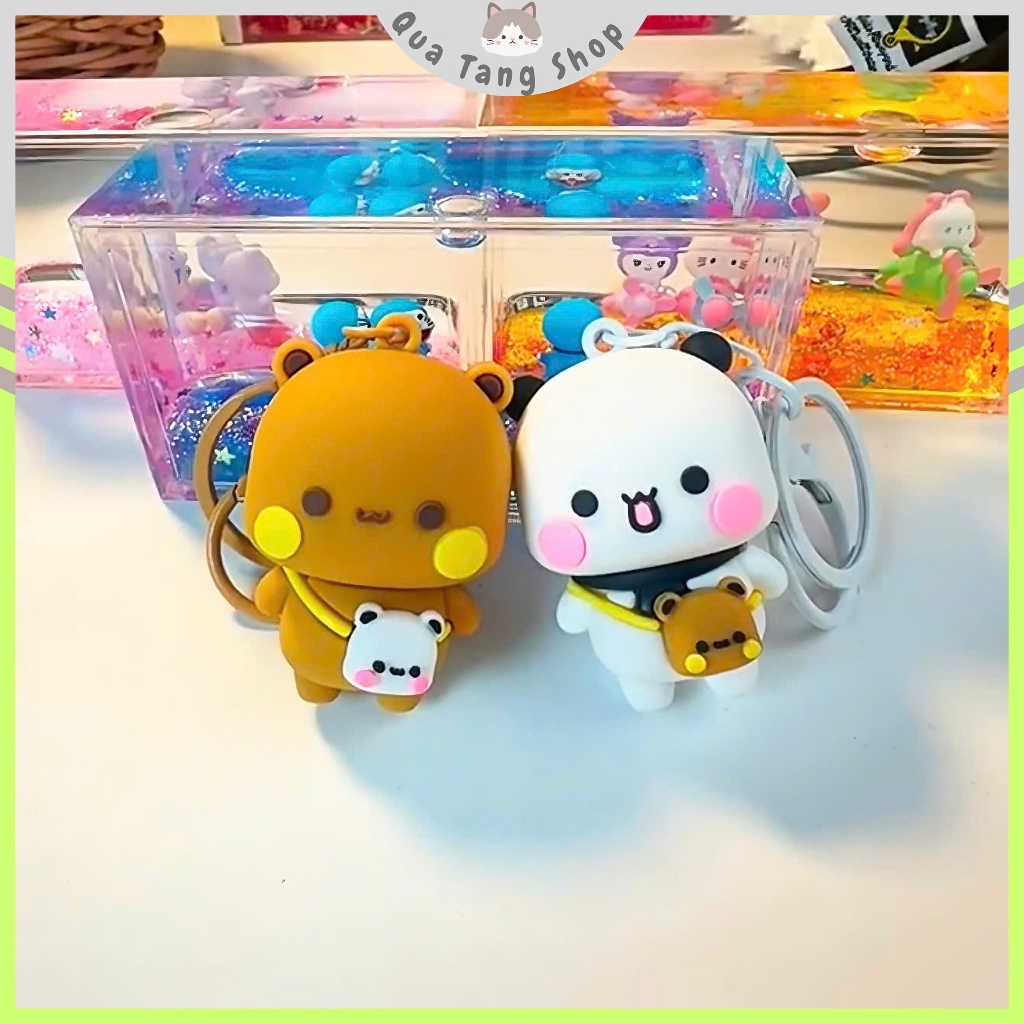 Móc Khóa Dudu Bubu Dễ Thương Cute, Dây Treo Gấu Trắng Gấu Nâu, Quà Tặng Đôi Dudu Bubu Ý Nghĩa