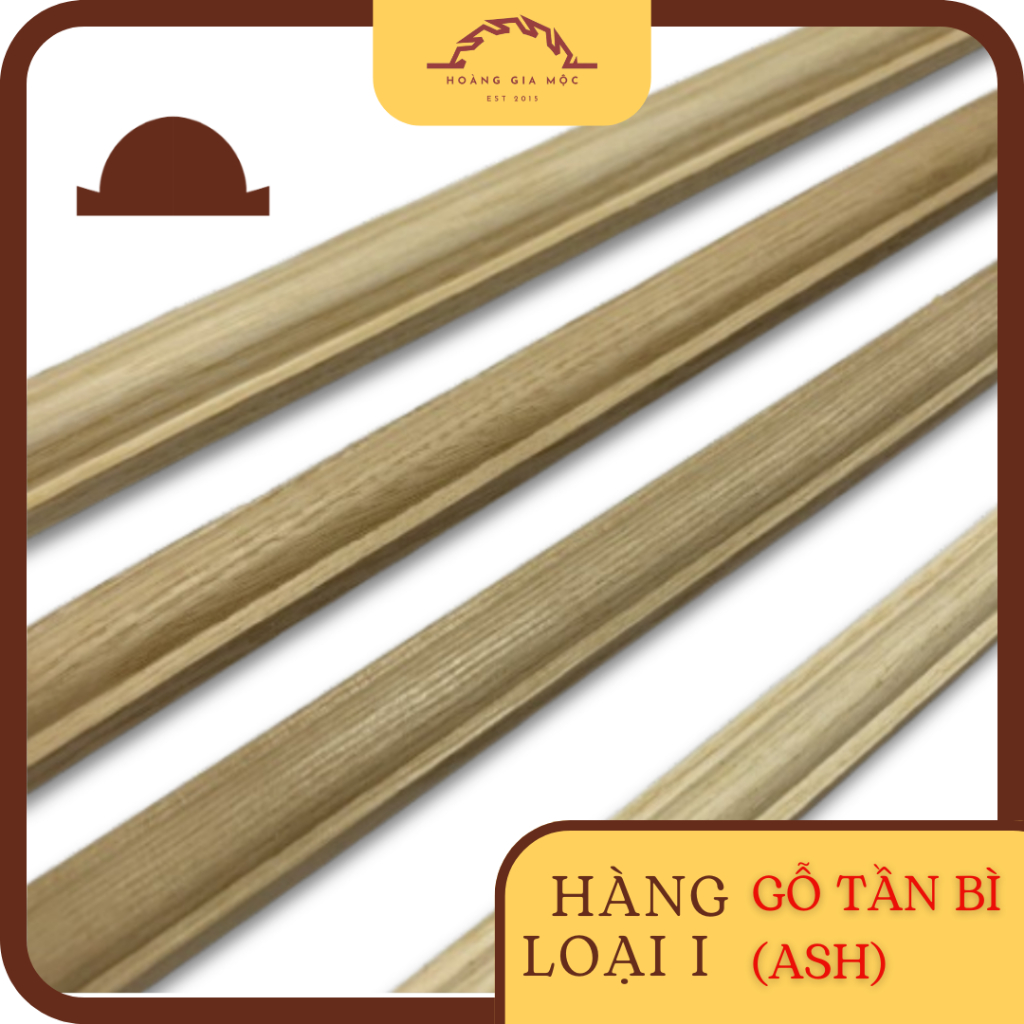 [Combo] Thanh nẹp chỉ omega gỗ ash (tần bì) làm nẹp chỉ gỗ trang trí, khung tranh, treo thư pháp,DIY