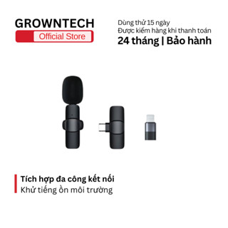 Micro thu âm không dây K8 2.4G khử tiếng ồn môi trường tích hợp đa cổng  iPhone, Type-C, MICRO USB