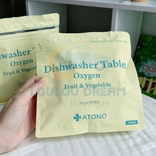 Viên rửa bình sữa, chén bát Atono2 Oxygen dành cho máy rửa chén bát, máy rửa bình sữa