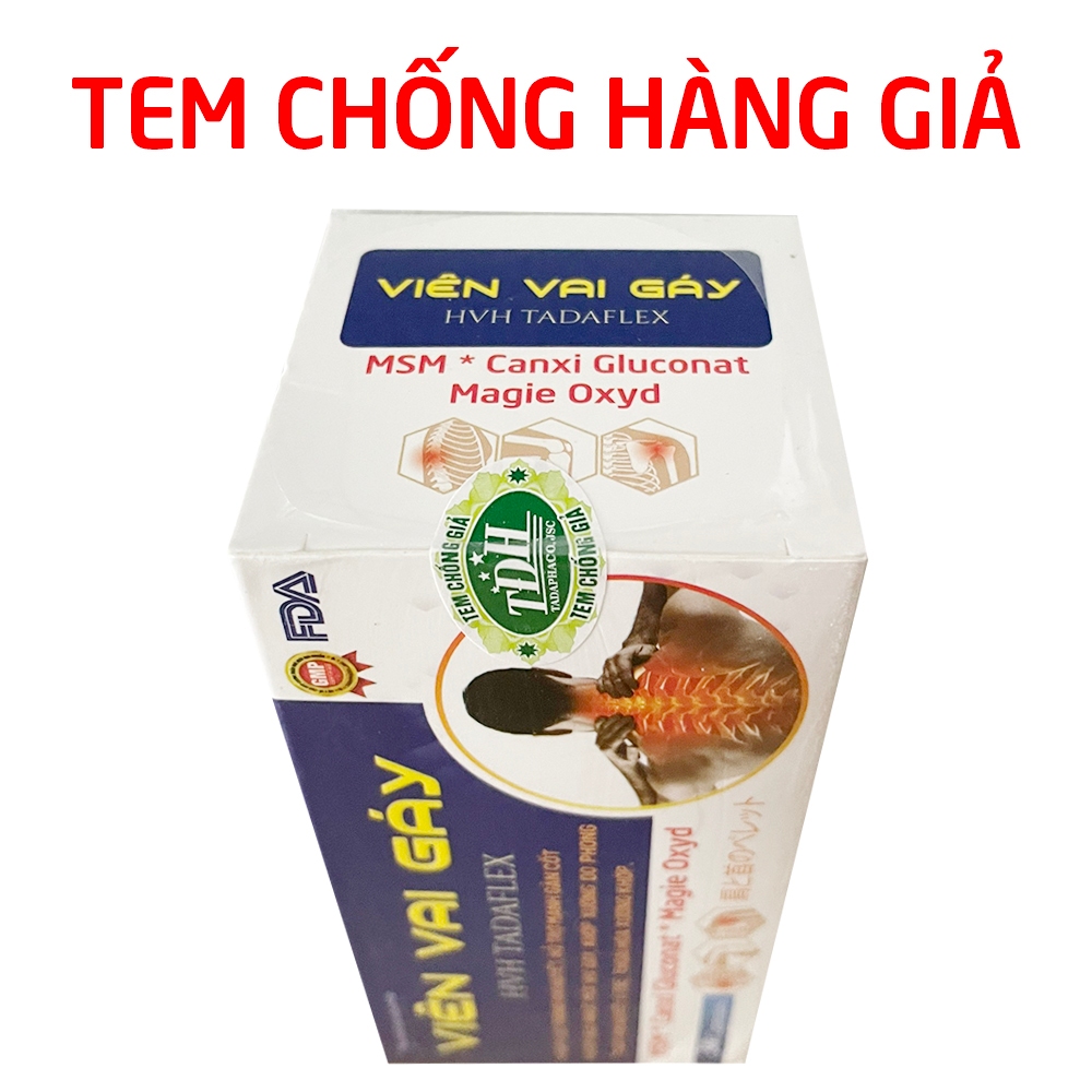 Viên Vai Gáy TadaFlex giúp giảm đau nhức mỏi vai gáy, xương khớp, tê bì chân tay - 30 viên
