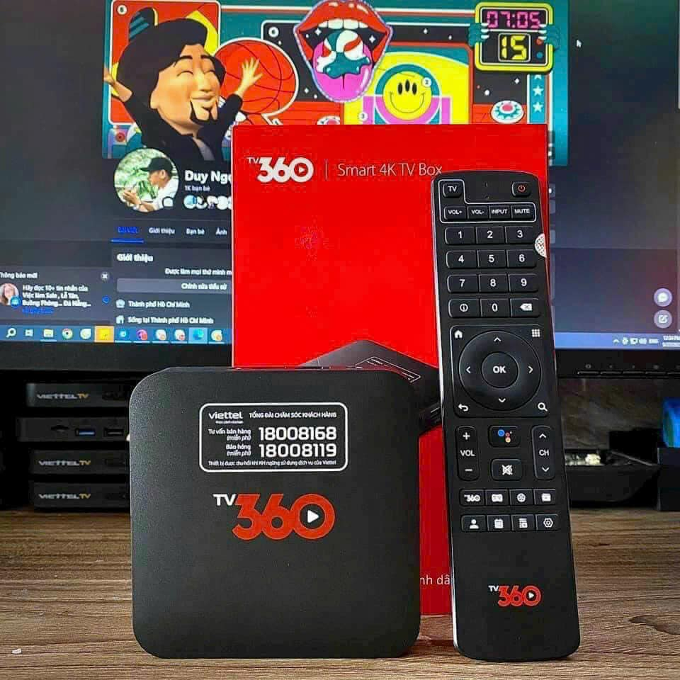 TV box 360 Viettel xem truyền hình, bóng đá, Youtube miễn phí - Điều khiển giọng nói [ĐKC]