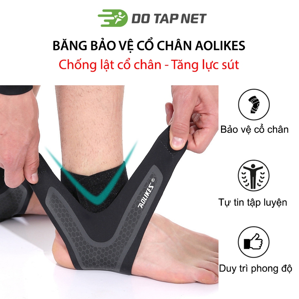 Đai Cổ Chân, Băng Cổ Chân Aolikes Giúp Bảo Vệ Mắt Cá, Cổ Chân Chơi Thể Thao, Vận Động