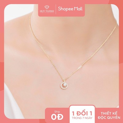 Dây Chuyền Vàng Tây 14k DCMAMD516 Huy Thanh Jewelry