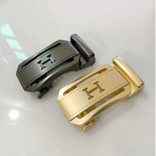  Mặt khoá đầu nịt thắt lưng nam không kèm dây kiểu khoá gạt tự động dùng cho dây có răng cưa bản 3,5cm 