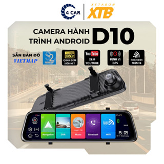 Camera hành trình ô tô D10 màn hình cảm ứng Full HD có vietmap S2, cảnh báo tốc độ, định vị GPS, lắp sim 4G