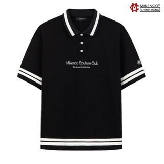  Áo phông có cổ unisex MIKENCO Classy Club Polo Black 