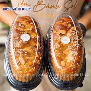 50 Hộp Oval Đựng Bánh Mì Hoa Cúc, Phô Mai Tan Chảy, Flangato, Bánh Bò Thốt Nốt Nướng, Bông Lan Trứng Muối (F70)