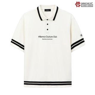 Áo phông có cổ unisex MIKENCO Classy Club Polo White