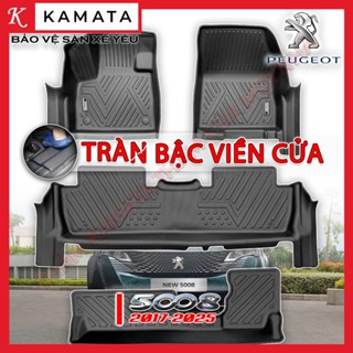 Thảm lót sàn ô tô Peugeot 5008 2017-2025 đúc nguyên khối TPV ( 1 bộ/4 tấm) KAMATA