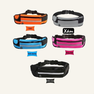 Túi Đeo Hông Đeo Bụng Chạy Bộ Có Lỗ Luồn Tai Nghe Và Ngăn Để Chai Nước Siêu Tiện Lợi