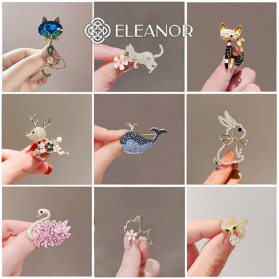 Ghim cài áo nam nữ Eleanor Accessories hình đa dạng đính đá phụ kiện thời trang 6805