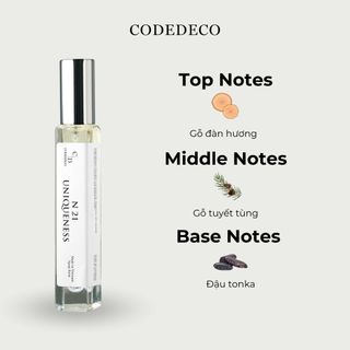 Tinh dầu thơm unisex CODEDECO N21 Uniqueness dạng xịt 10ml - Tươi trẻ, Hấp dẫn, Cá tính