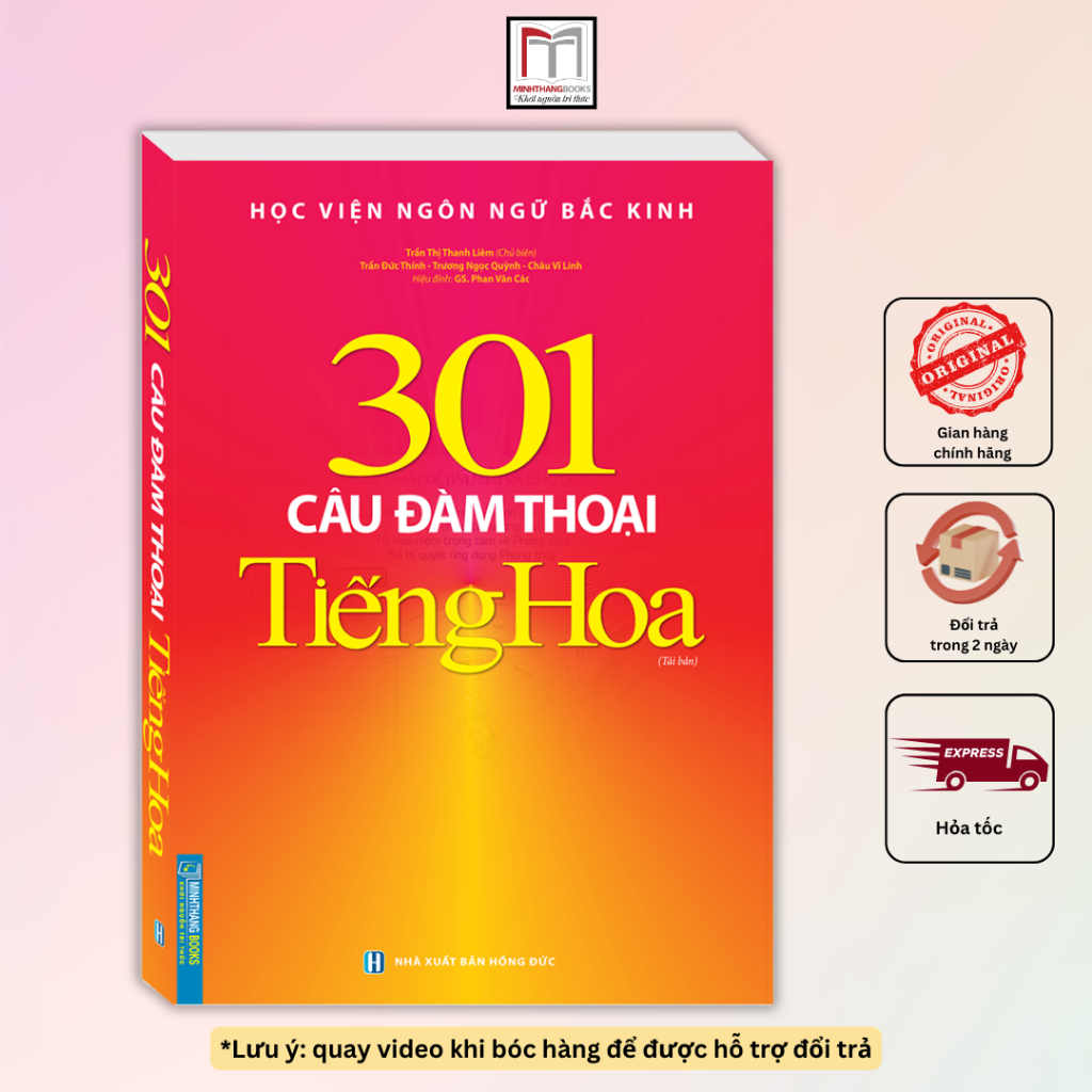 Sách - 301 câu đàm thoại tiếng Hoa (tái bản Kèm CD) bản màu