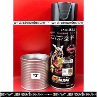 Y3-sơn xịt samurai màu bạc kim loại (yamaha)