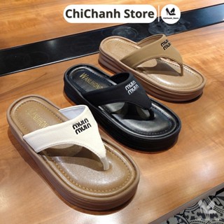 Dép kẹp miu đế đúc cao 4p thiết kế thời trang chất da mềm mại êm chân G311