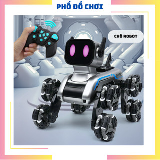 Đồ Chơi Robot Chó Thông Minh Siêu Cute, 8 Bánh Xe Linh Hoạt Có Thể Di Chuyển Trên Nhiều Địa Hình, Quà Tặng Hot 2024